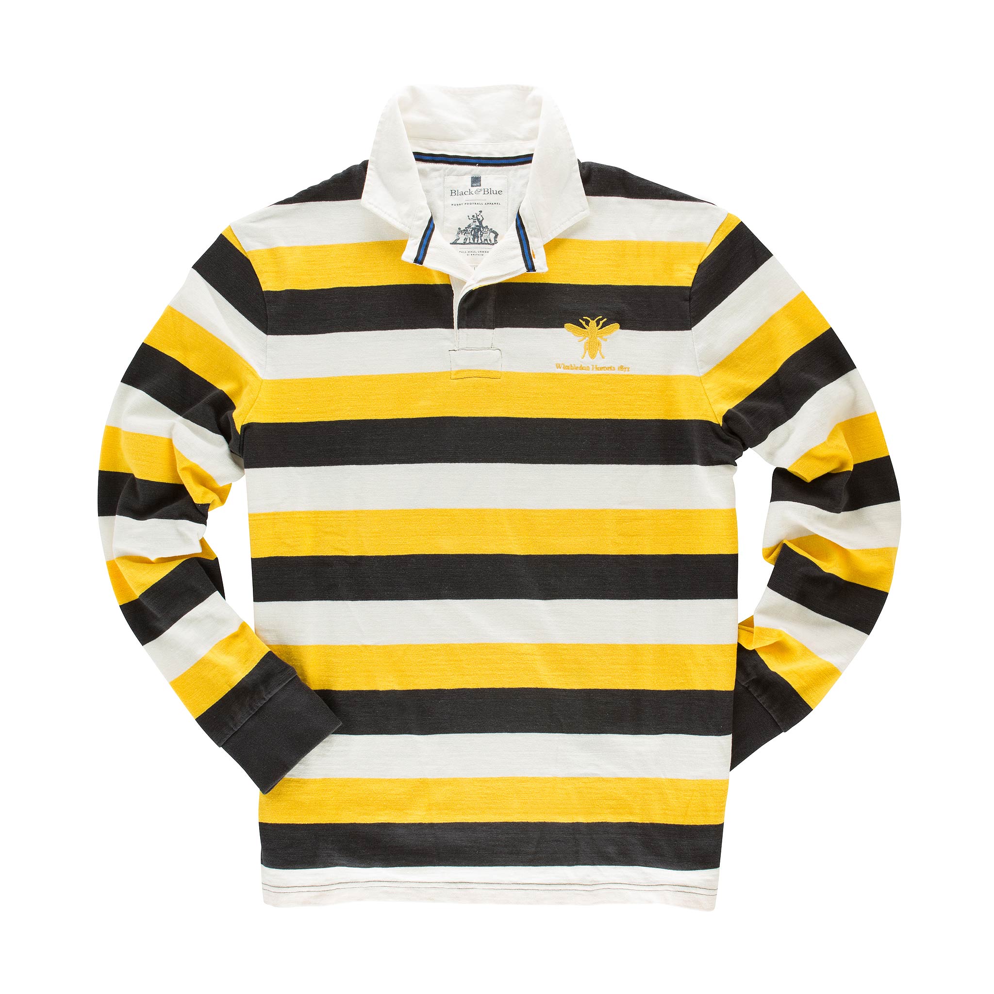 MOHICANS 1871 RUGBY SHIRT - BlackandBlue1871