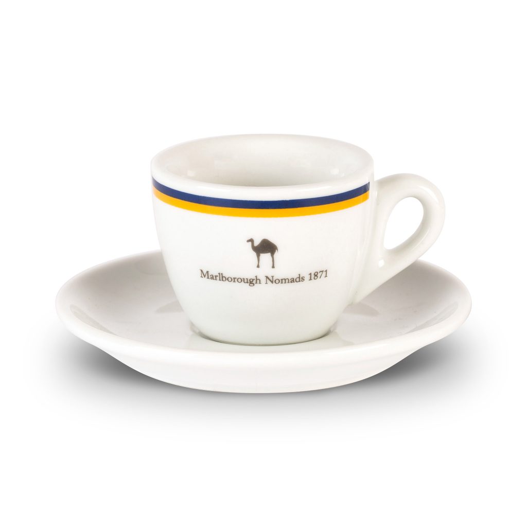 Marlborough Nomads espresso cup and saucer
