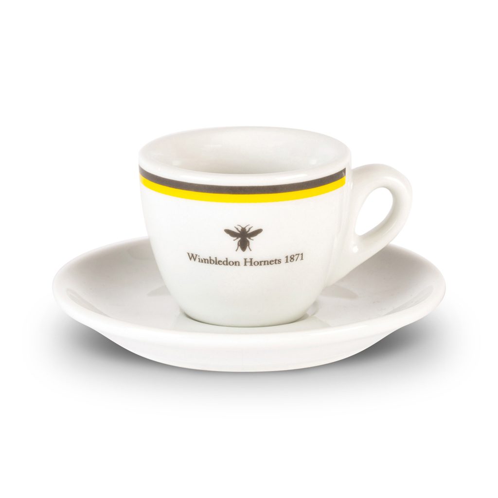 Wimbledon Hornets espresso cup and saucer