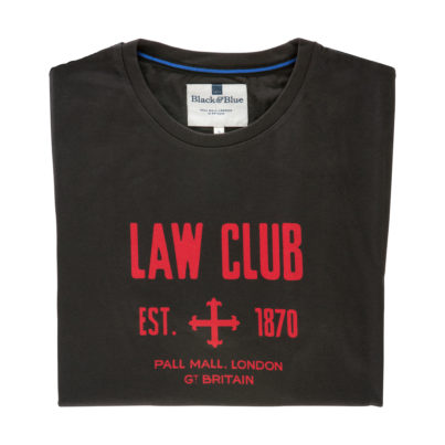 Law Club Asphalt T-shirt - Folded