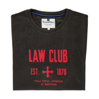 Law Club Asphalt T-shirt - folded