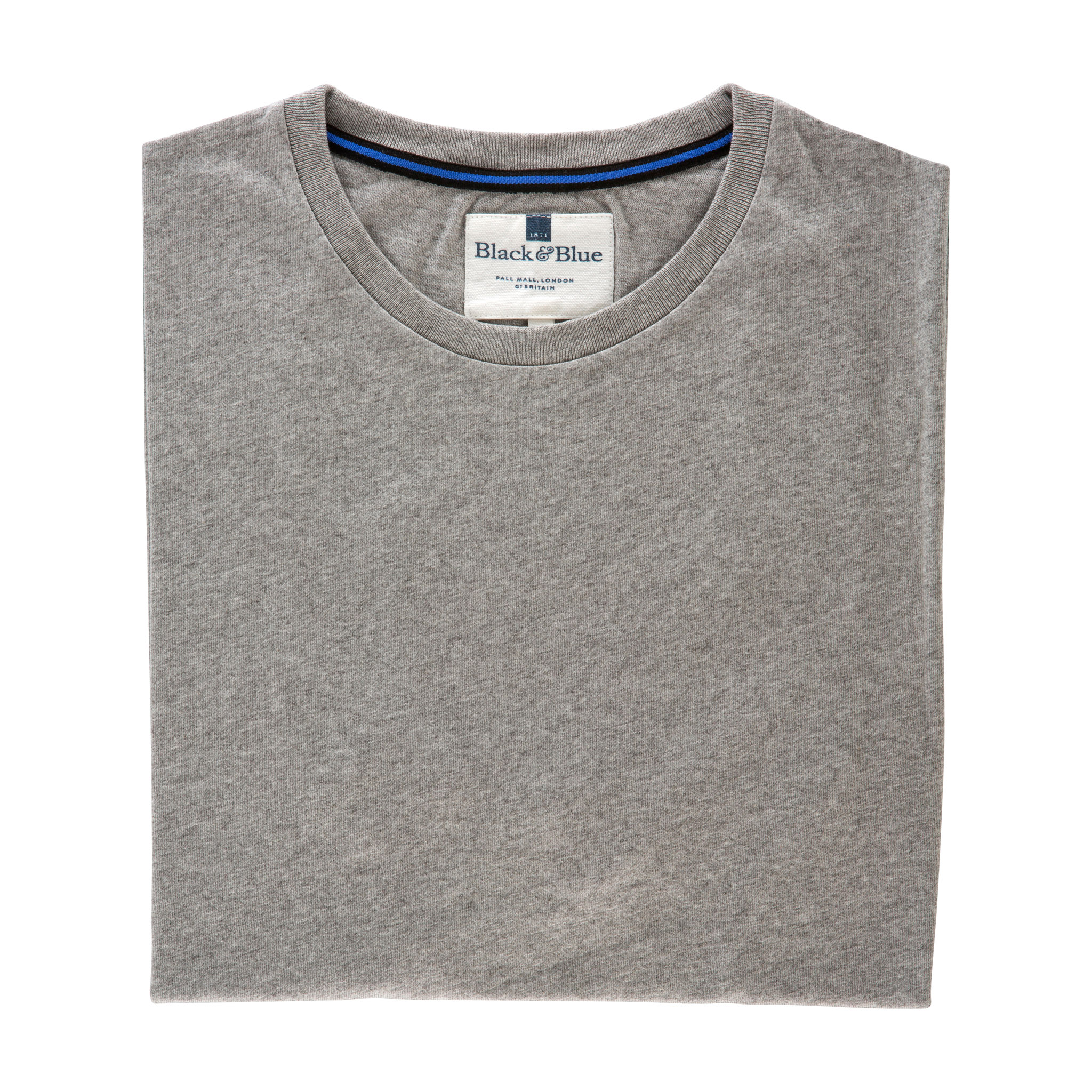 PLAIN LIGHT GREY 1871 T-SHIRT - BlackandBlue1871