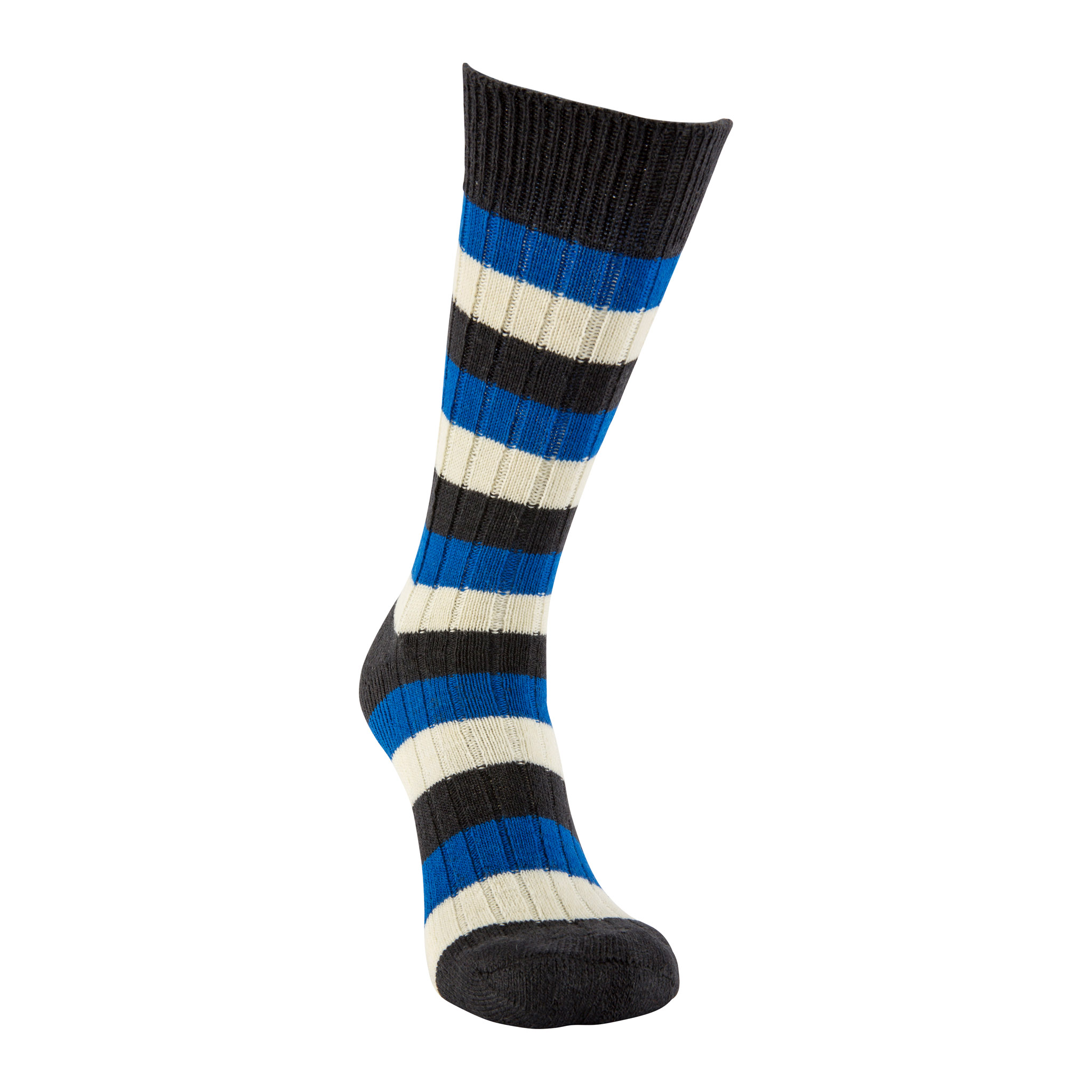 Addison 1871 Heritage Merino Sock Blackandblue1871