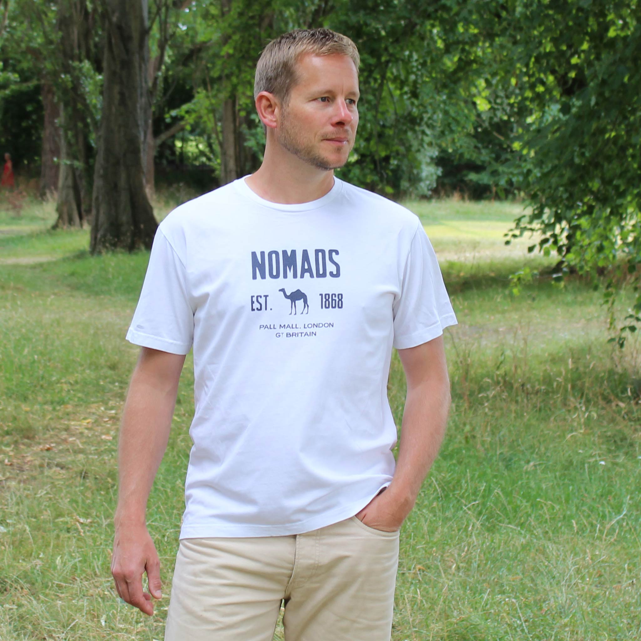 Nomads White T-shirt model