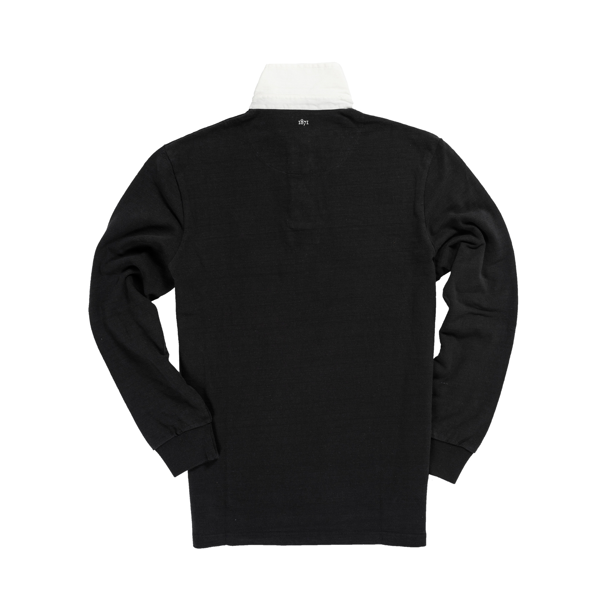 Classic Black 1871 Vintage Rugby Shirt