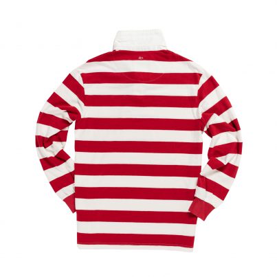 Classic Red And White 1871 Vintage Rugby Shirt