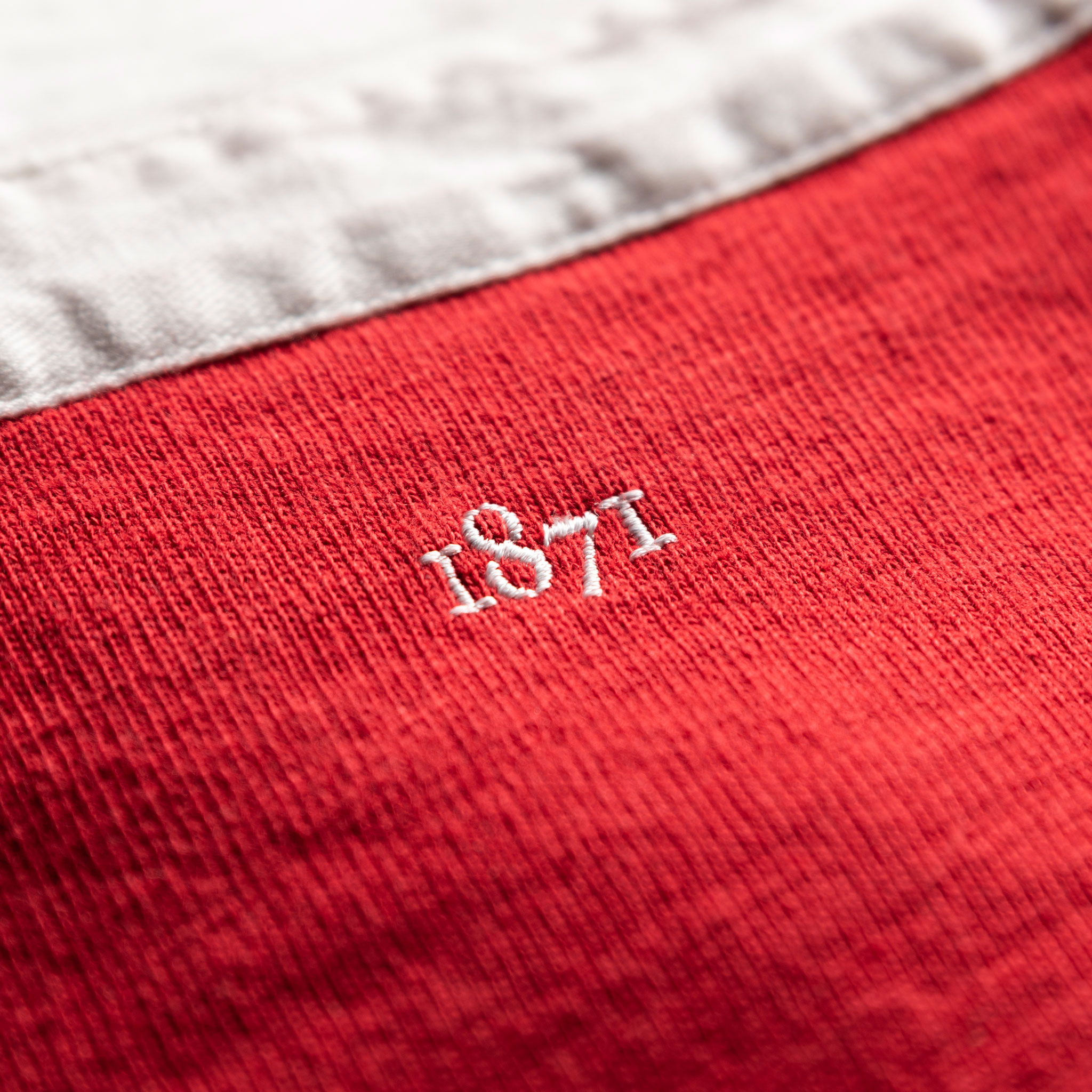 Classic Red 1871 Vintage Rugby Shirt_1871