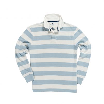 CLASSIC SKY BLUE & WHITE 1871 RUGBY SHIRT