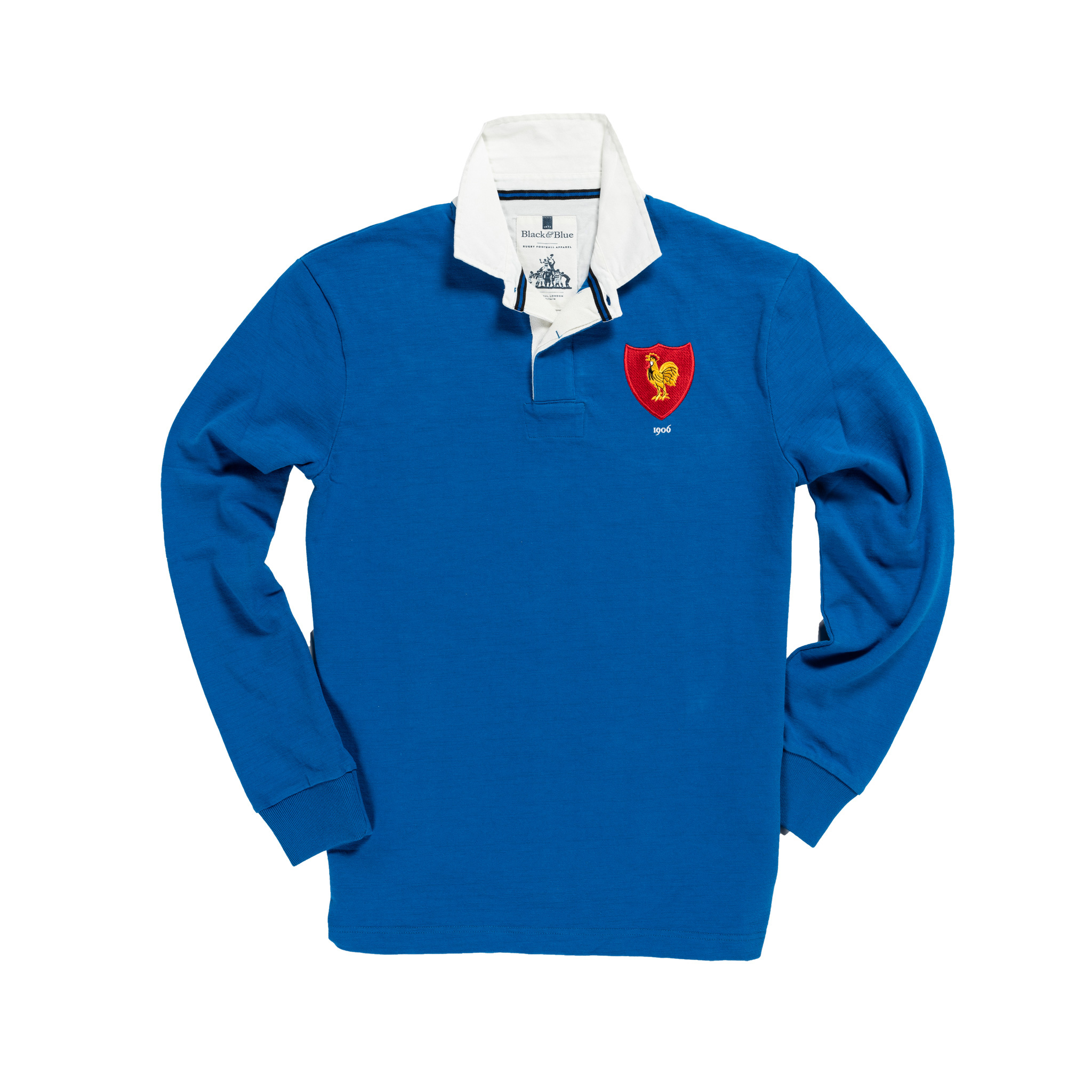 Mens Vintage France Rugby Shirt Long Sleeve Rooster Personalised