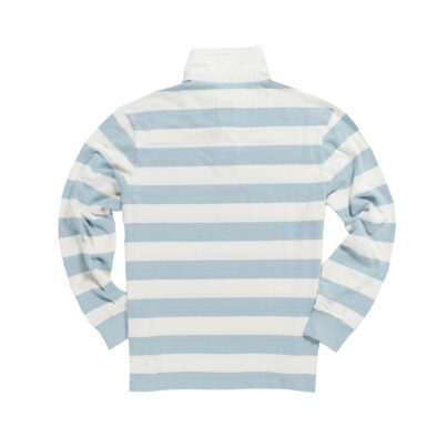 Canford School 1923 Women S Rugby Shirt, Light Blue And White Rugby Shirt