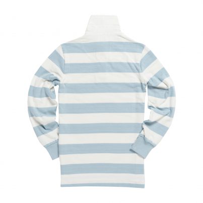 Women's Classic Sky Blue And White 1871 Vintage Rugby Shirt