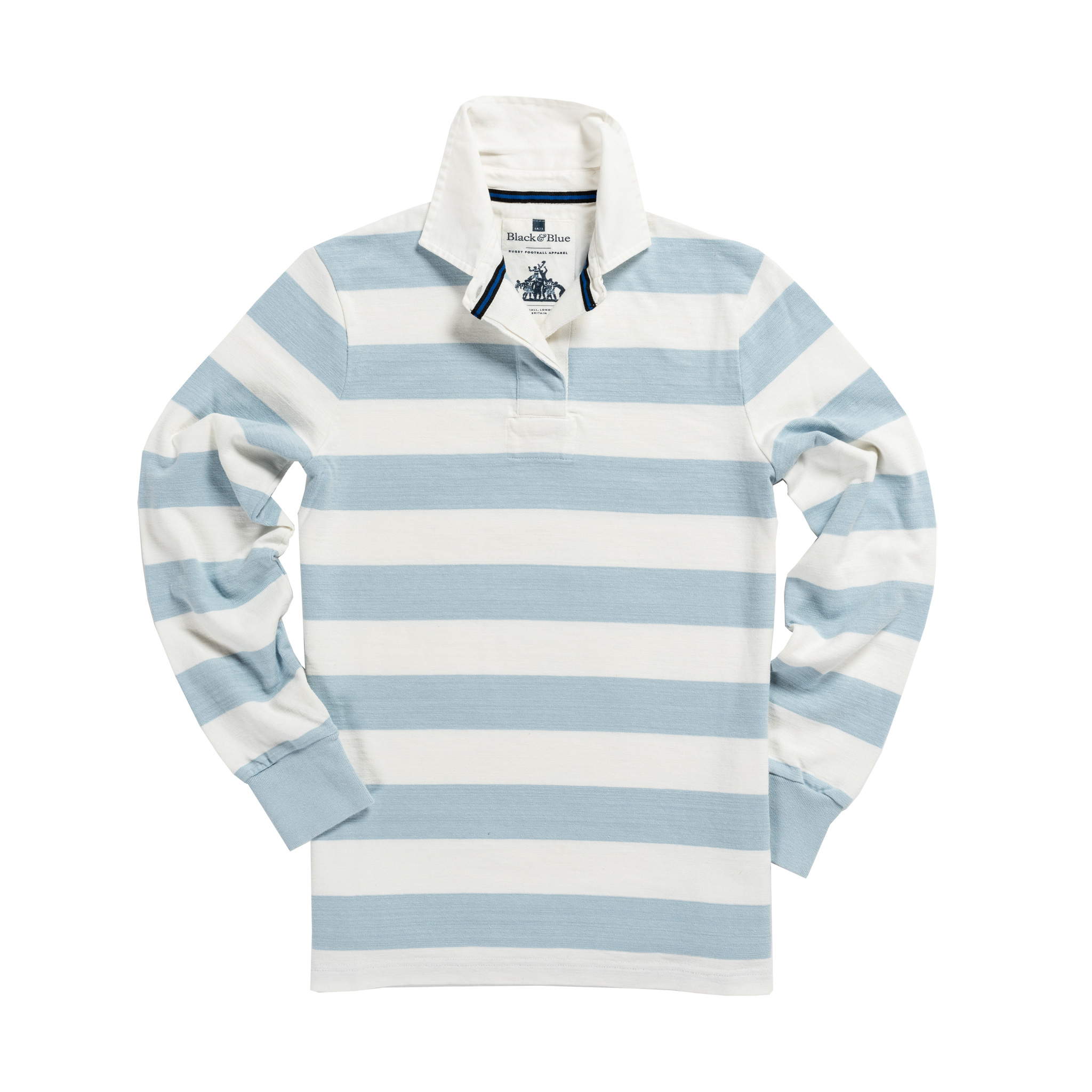 CLASSIC SKY BLUE & WHITE 1871 WOMEN'S RUGBY SHIRT