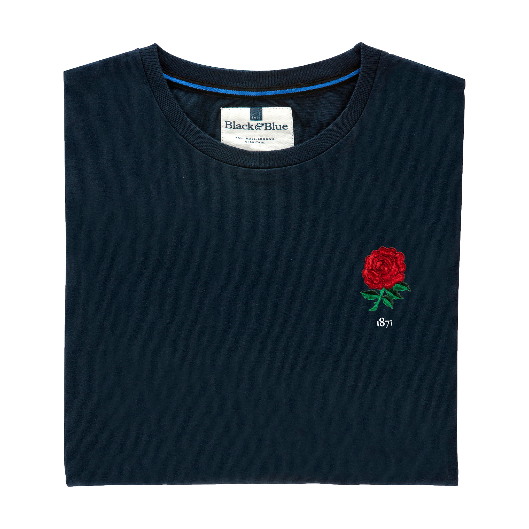 England 1871 Navy T-Shirt_Folded