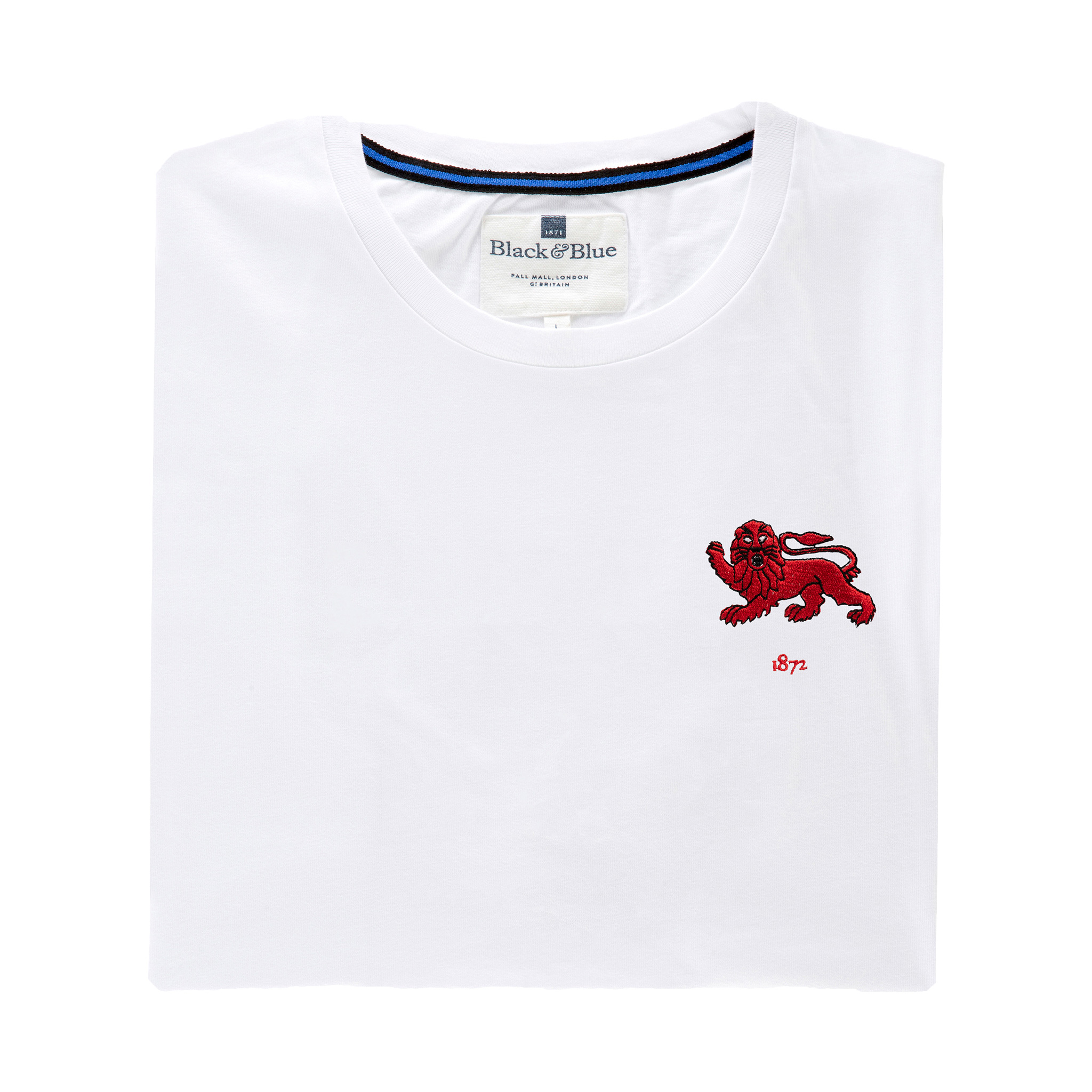 CAMBRIDGE 1872 WHITE T-SHIRT - BlackandBlue1871