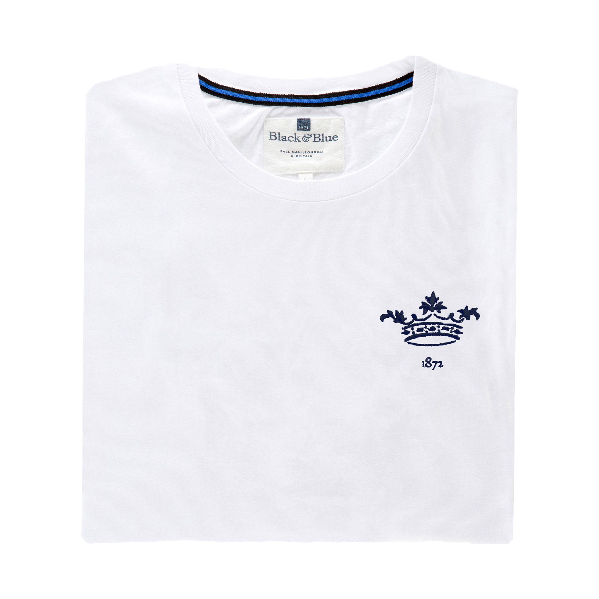 Oxford 1872 White Tshirt_Folded