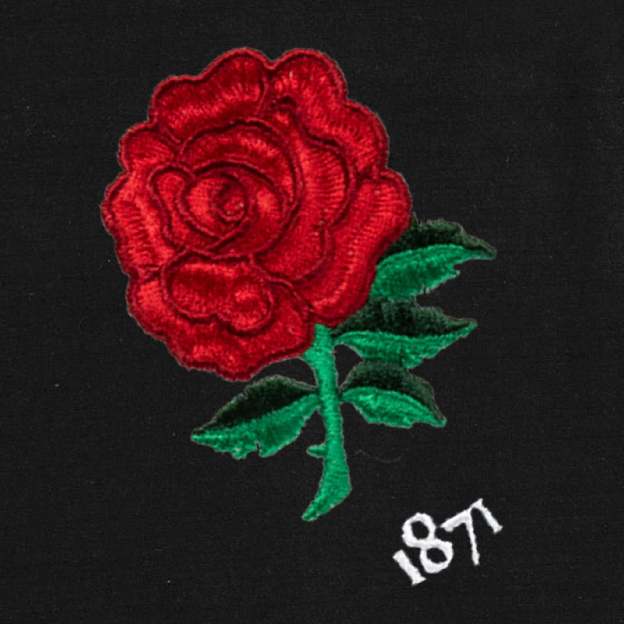 England 1871 Black Vintage Rugby Shirt_Logo