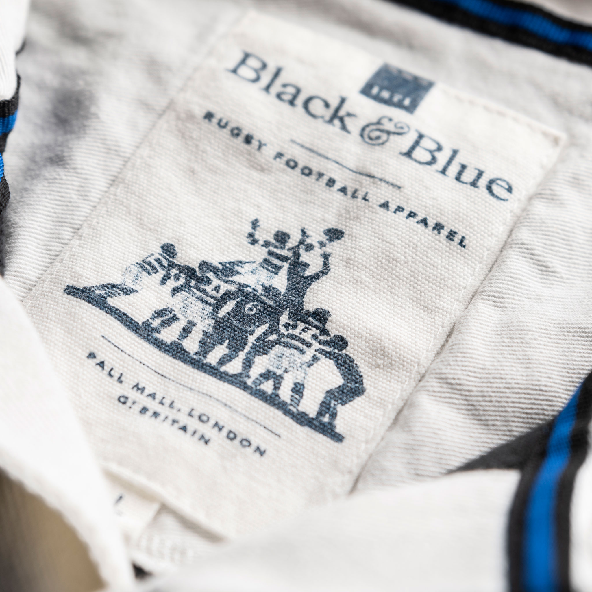England 1871 Black Vintage Rugby Shirt_BB Label