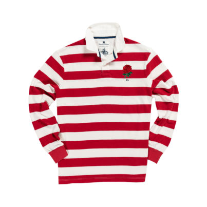 ENGLAND 1871 RUGBY SHIRT – RED AND WHITE