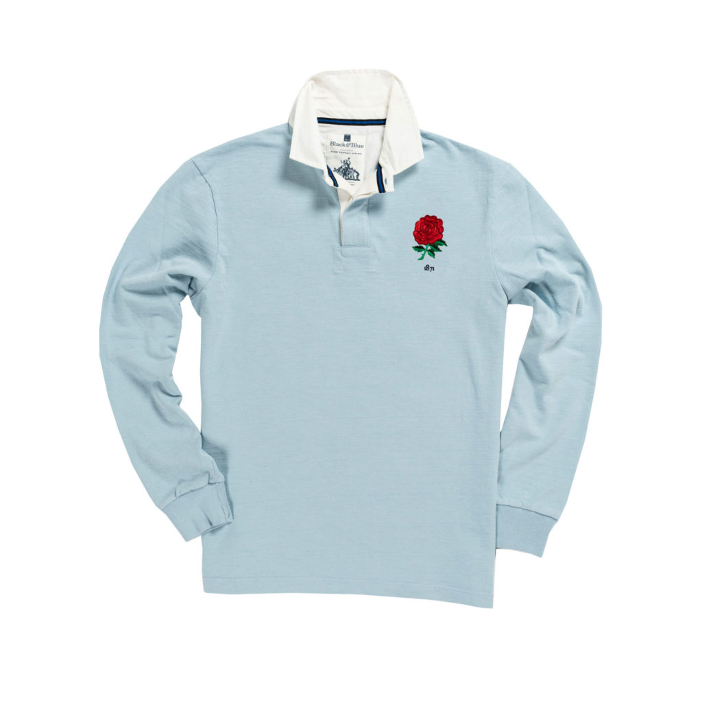 England 1871 Sky Blue Vintage Rugby Shirt
