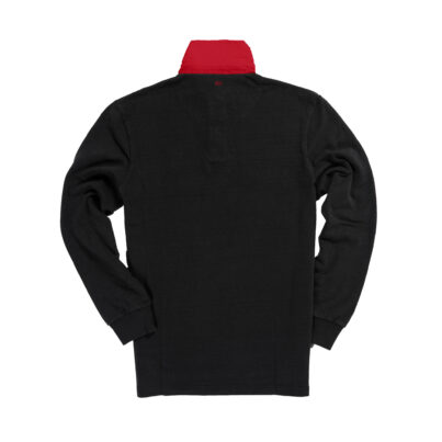 Wales 1881 Black Vintage Rugby Shirt_Back