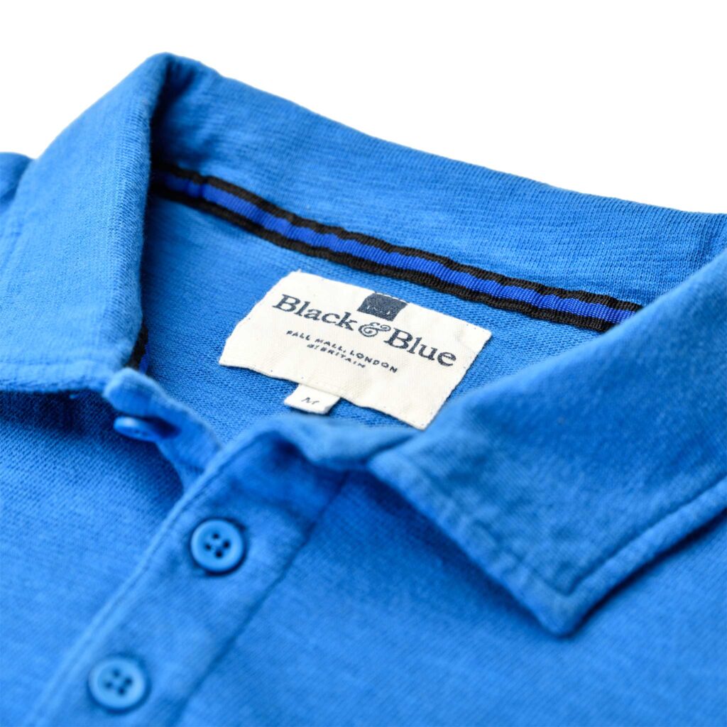 Royal Blue Long Sleeve 1871 Polo Shirt_BB Label