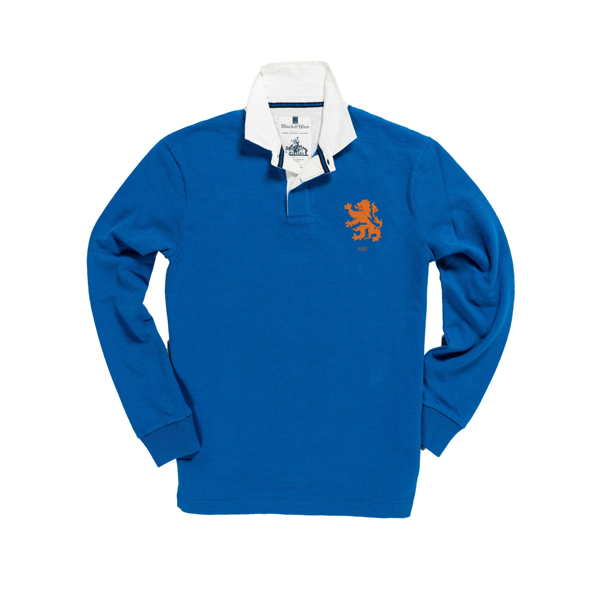 Netherlands 1930 Royal Blue Rugby Shirt_Front