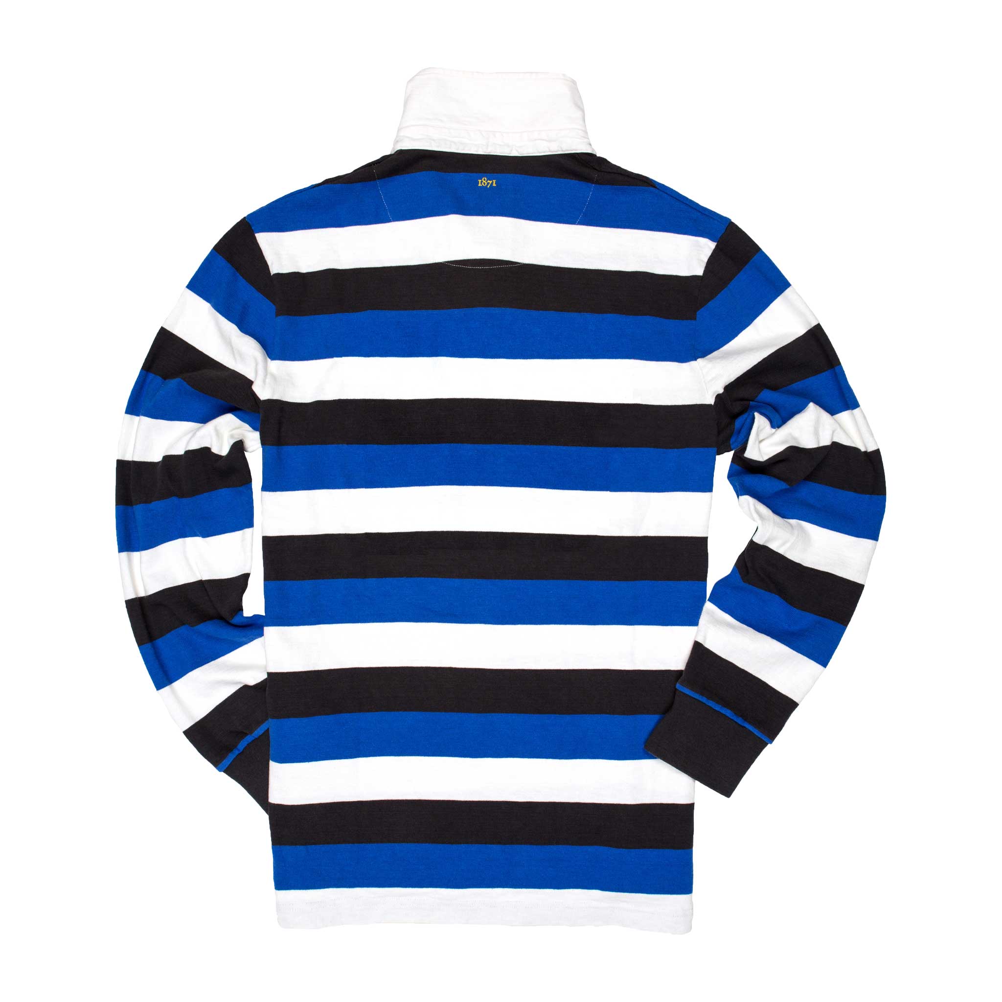 Black,Blue,White Rugby Shirt_Back