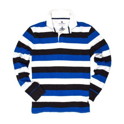 CLASSIC BLACK, BLUE & WHITE 1871 RUGBY SHIRT