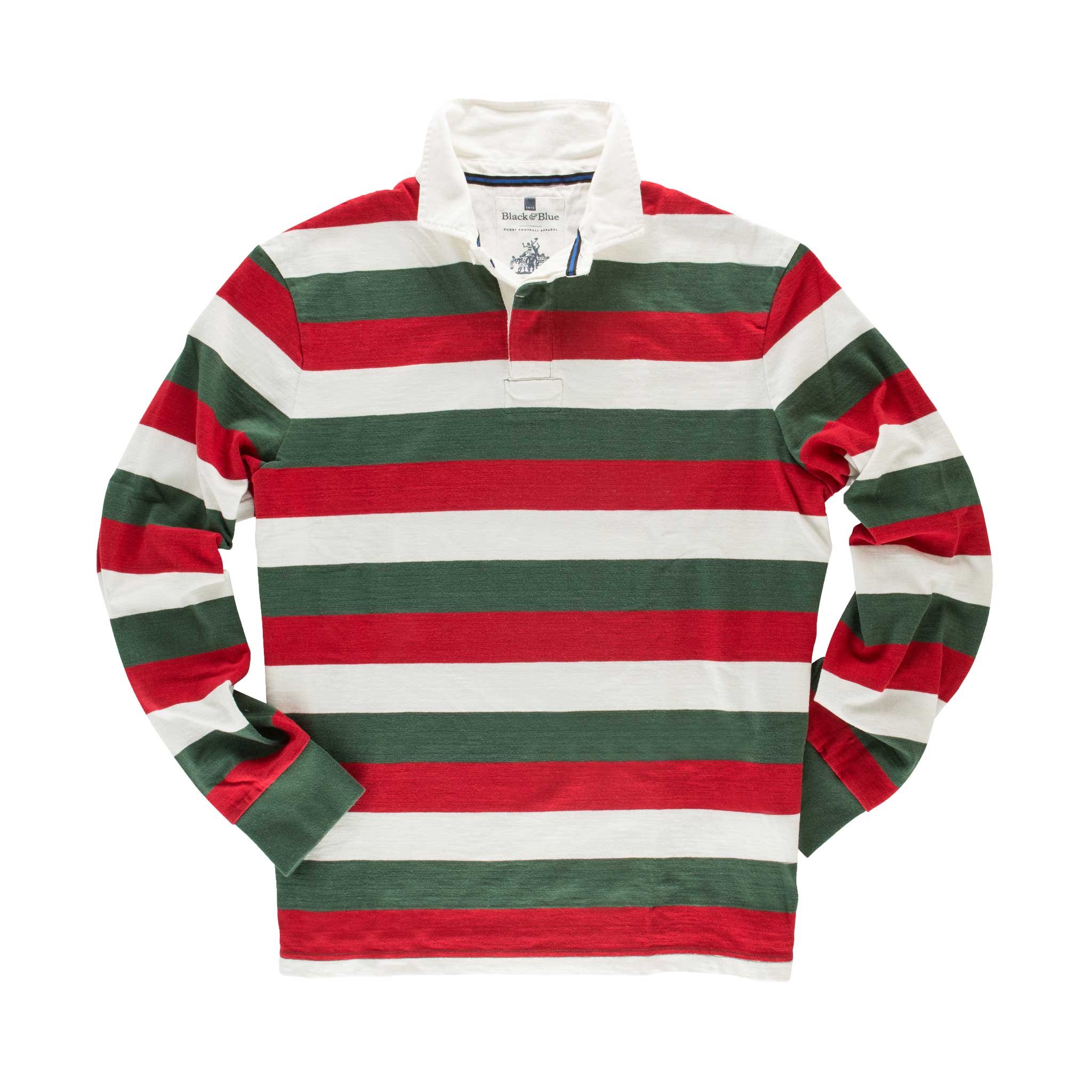 Green,Red,White Rugby Shirt_Front