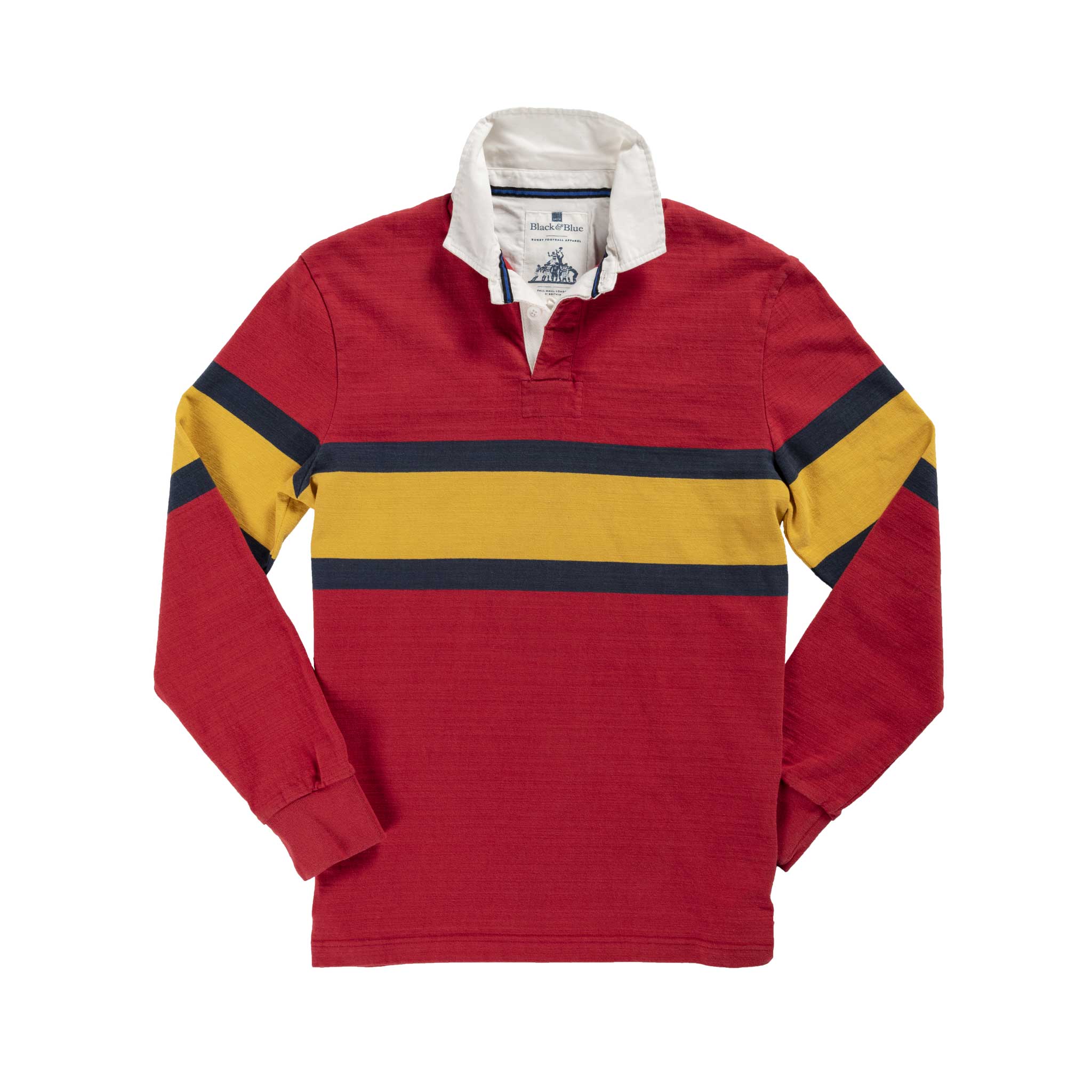 Red Outdoor Heritage Rugby Shirt_Front