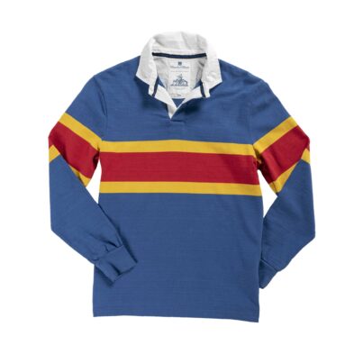 BLUE OUTDOOR HERITAGE RUGBY SHIRT
