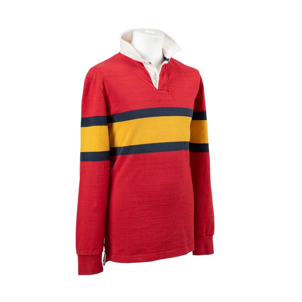 Red Outdoor Heritage Rugby Shirt_Side