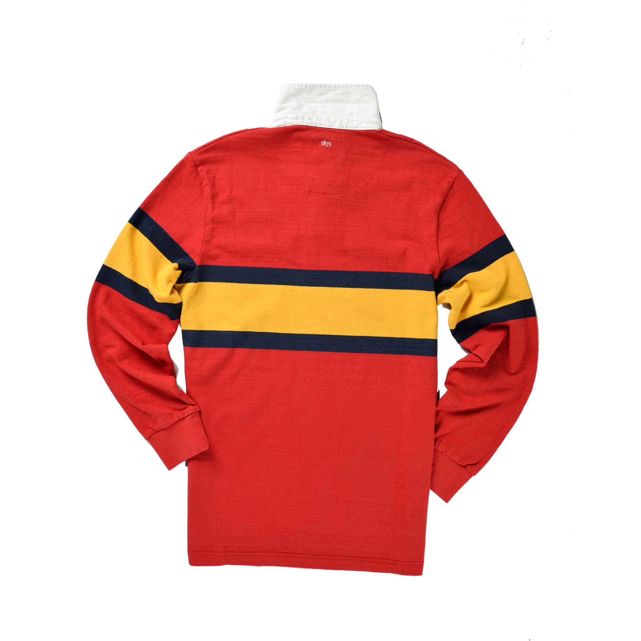 Red Outdoor Heritage Rugby Shirt_Back