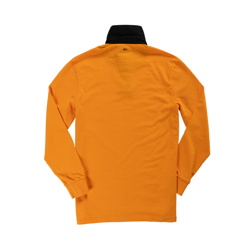 Classic Orange 1871 Vintage Rugby Shirt_Back