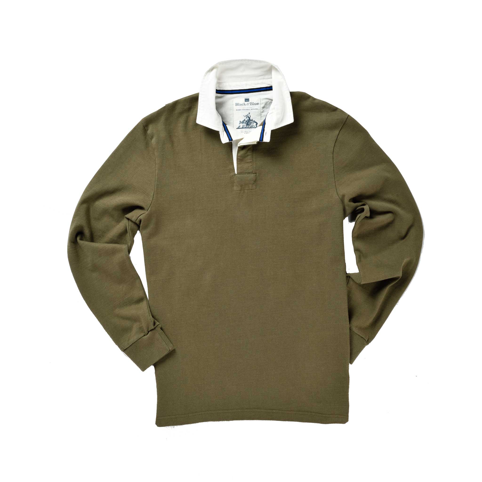 Classic Olive 1871 Rugby Shirt_Front