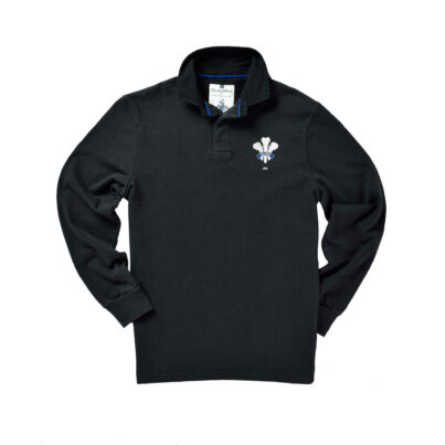 WALES 1881 RUGBY SHIRT – BLACK COLLAR