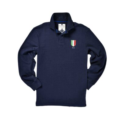 ITALY TRICOLORE 1929 VINTAGE RUGBY SHIRT – NAVY COLLAR