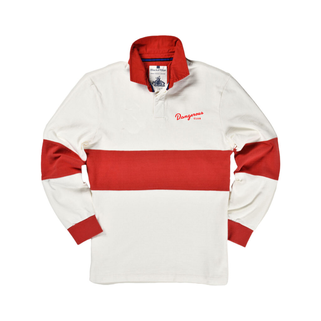 Dangerous Club_White w_ Red Hoop_Front