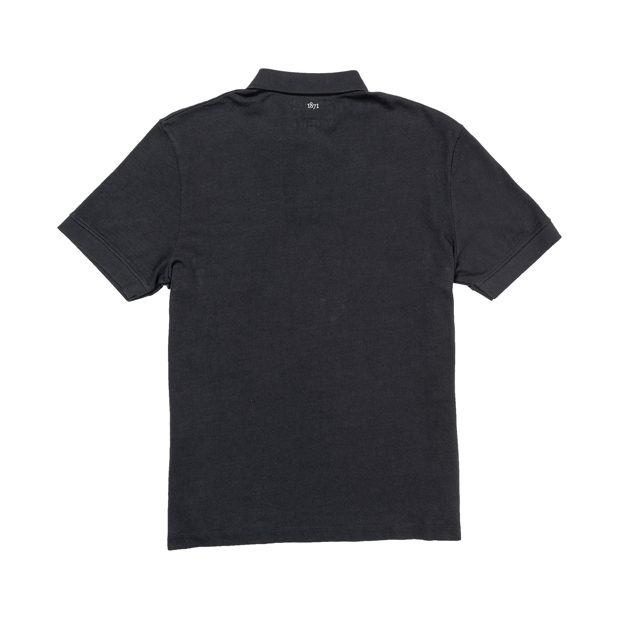 Black 1871 Polo Shirt_Back