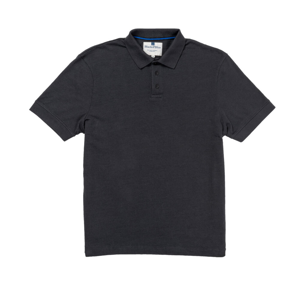 Black 1871 Polo Shirt_Front