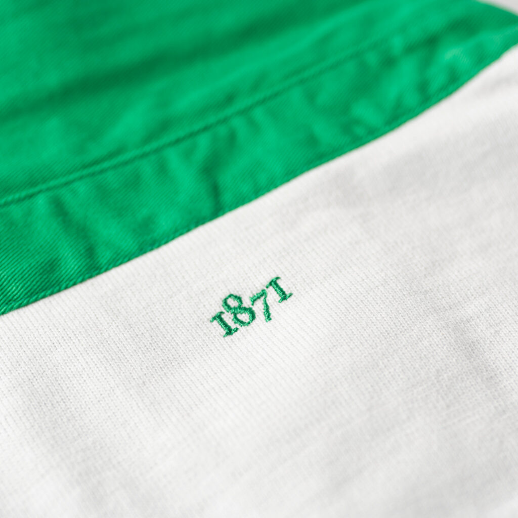 Bright Green Hoop 1871 Rugby Shirt_1871