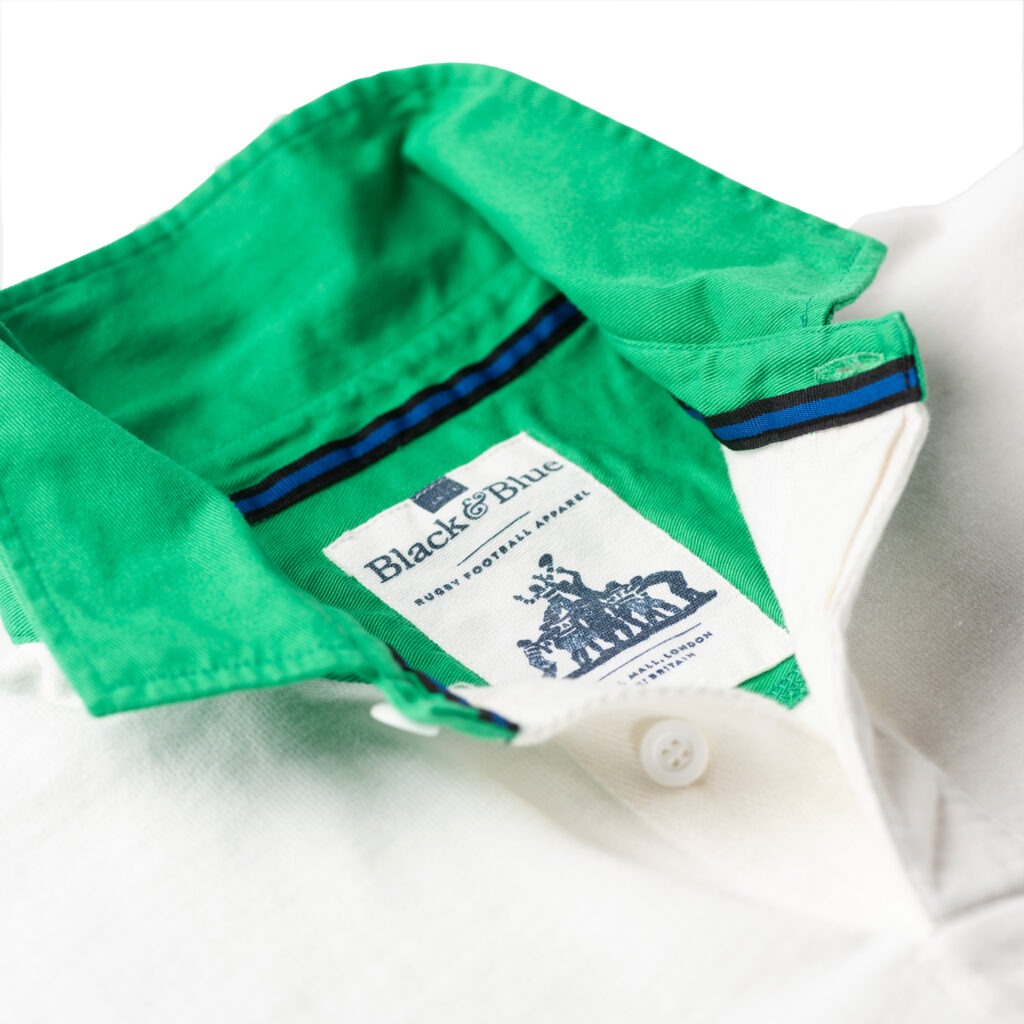 Bright Green Hoop 1871 Rugby Shirt_BBLabel