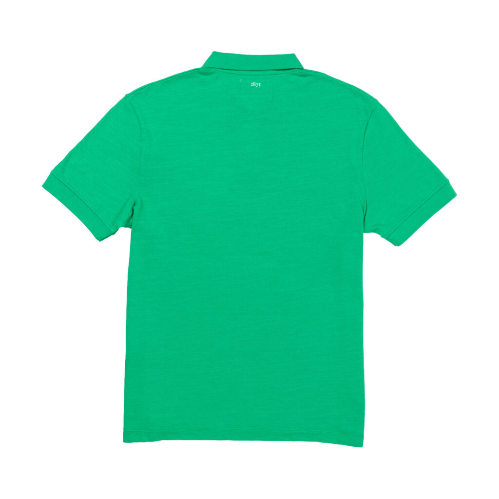 Bright Green 1871 Polo Shirt_Back