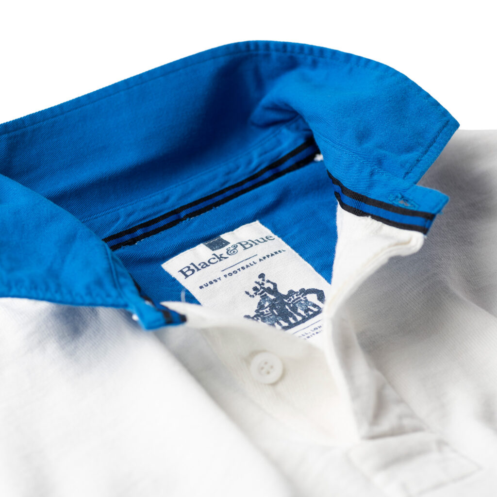 French Blue Hoop 1871 Rugby Shirt_BBLabel