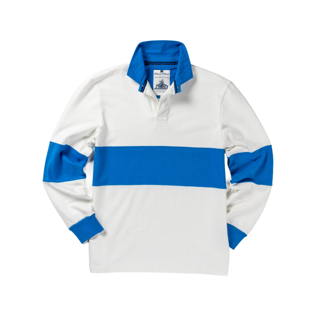 French Blue Hoop 1871 Rugby Shirt_Front