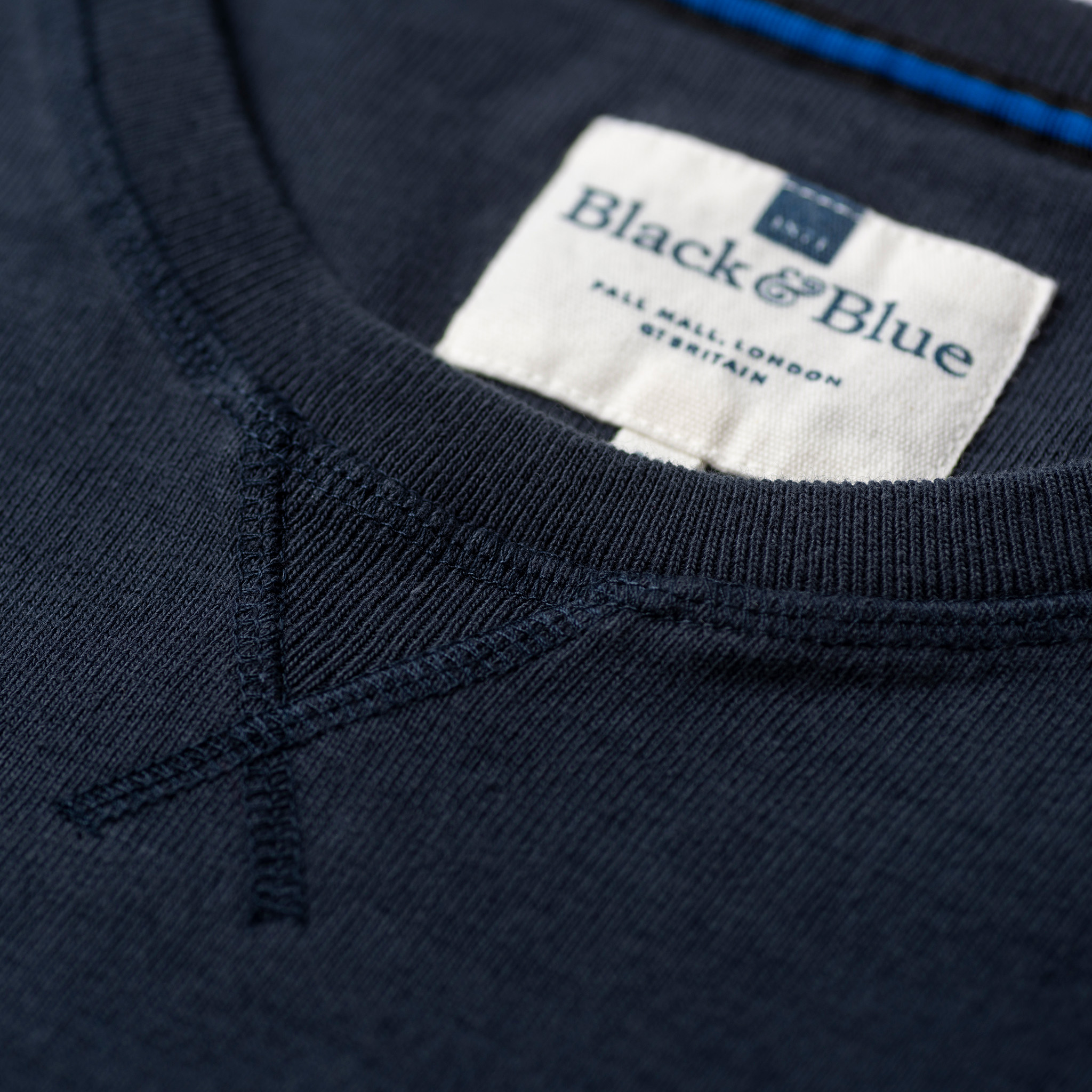 Navy Blue 1871 Sweatshirt_Collar