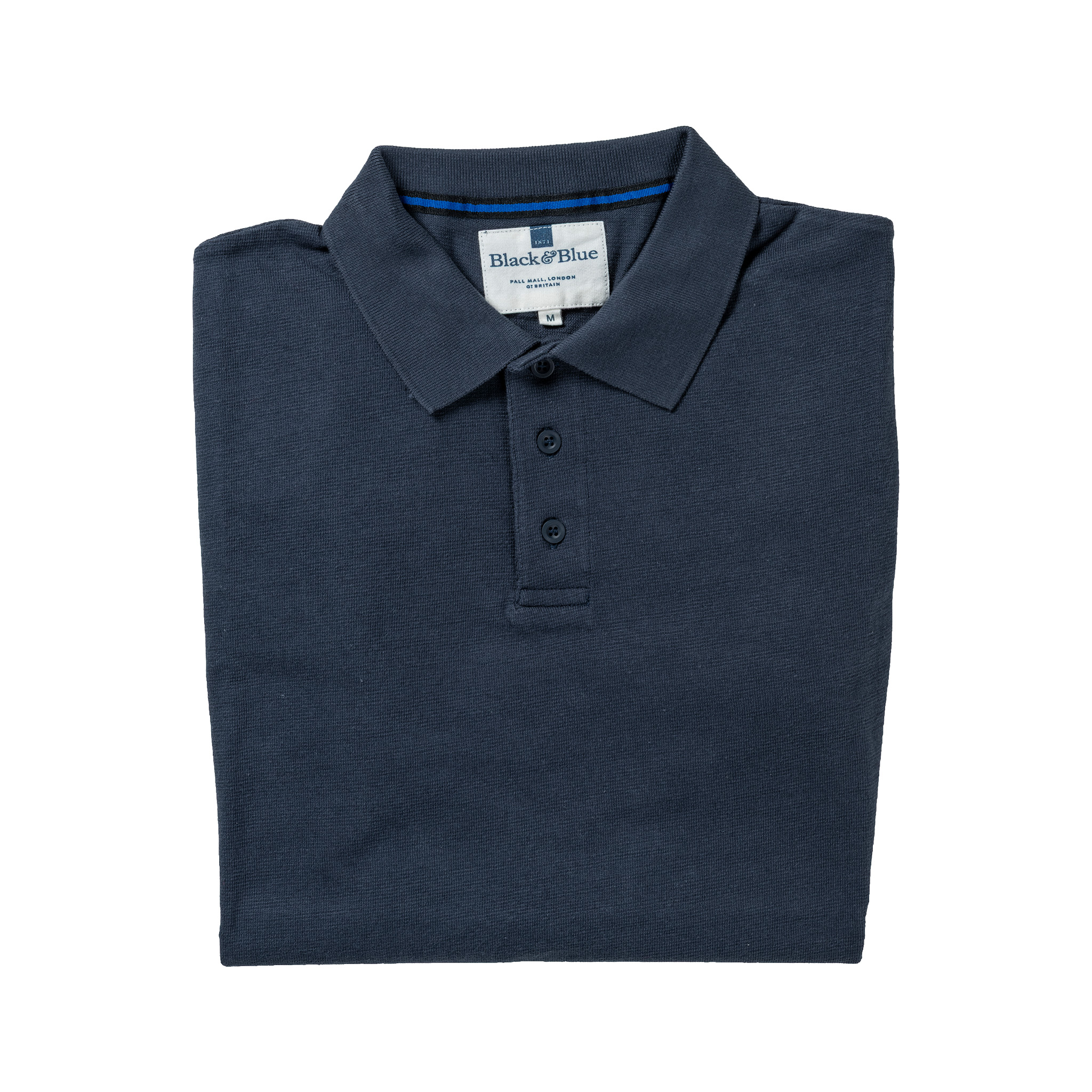 Navy 1871 Polo Shirt_Folded