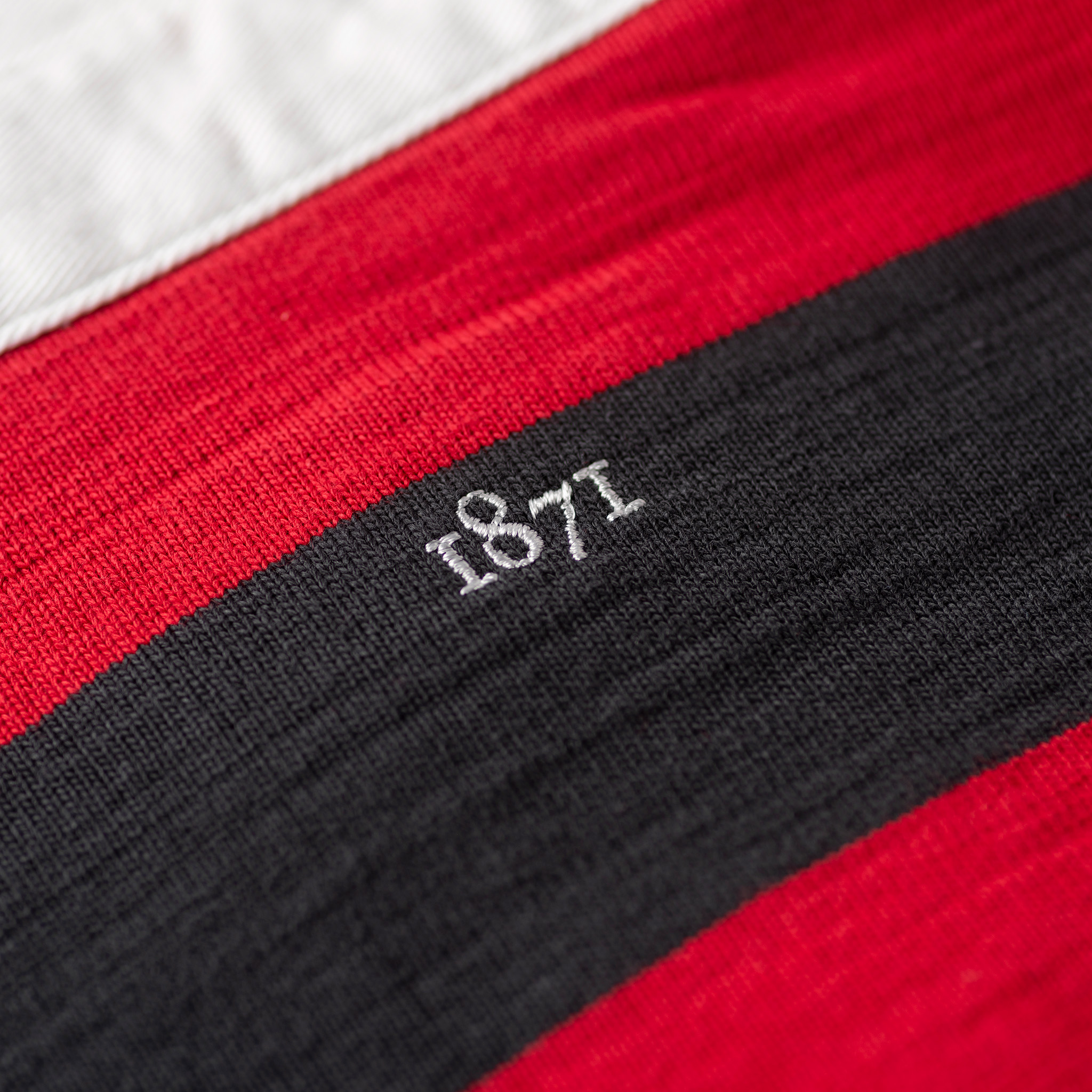 Red and Black Stripe 1871 Rugby Shirt_1871