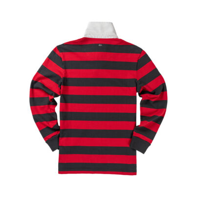 Red and Black Stripe 1871 Rugby Shirt_Back