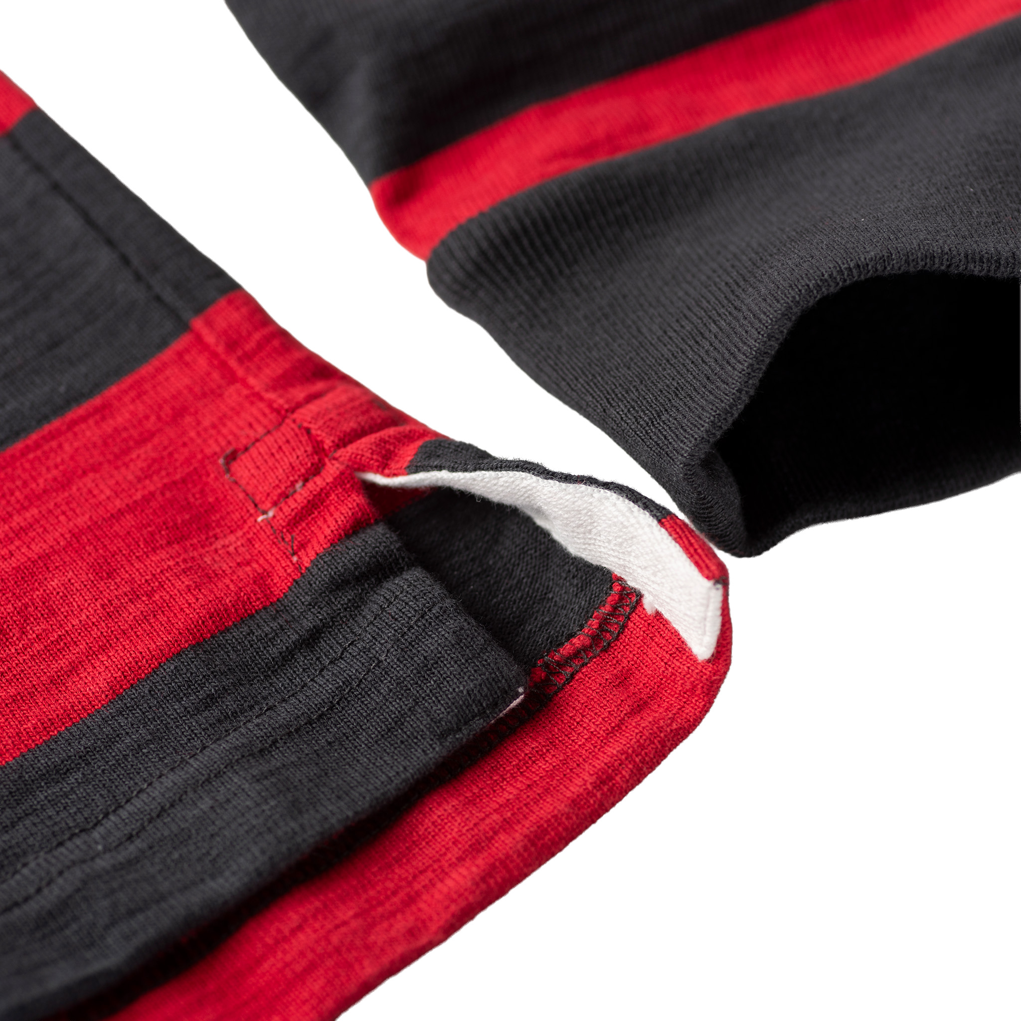 CLASSIC BLACK & RED STRIPE 1871 RUGBY SHIRT - Image 7